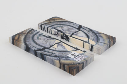 Stabilized mammoth ivory scales