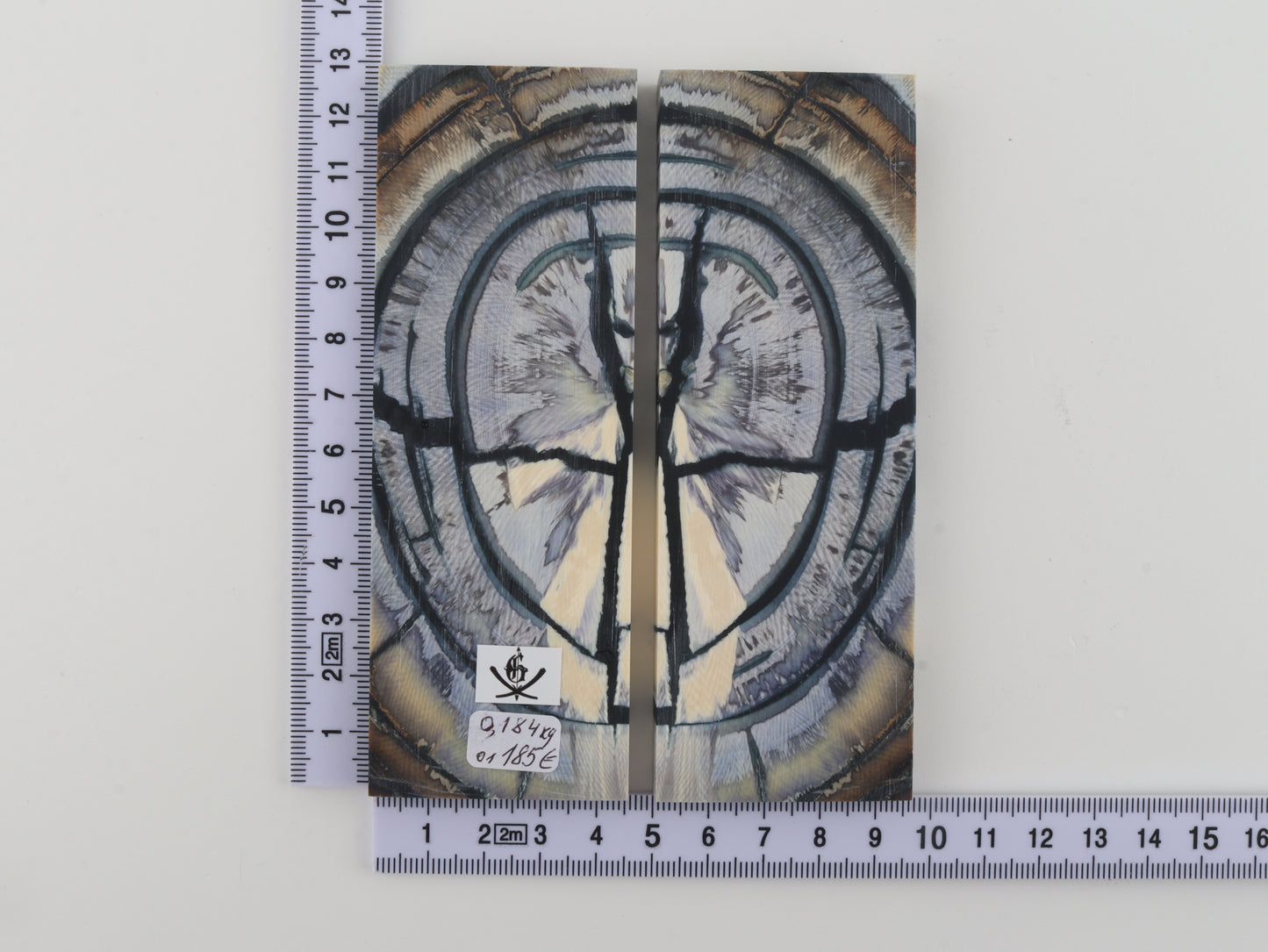 Stabilized mammoth ivory scales