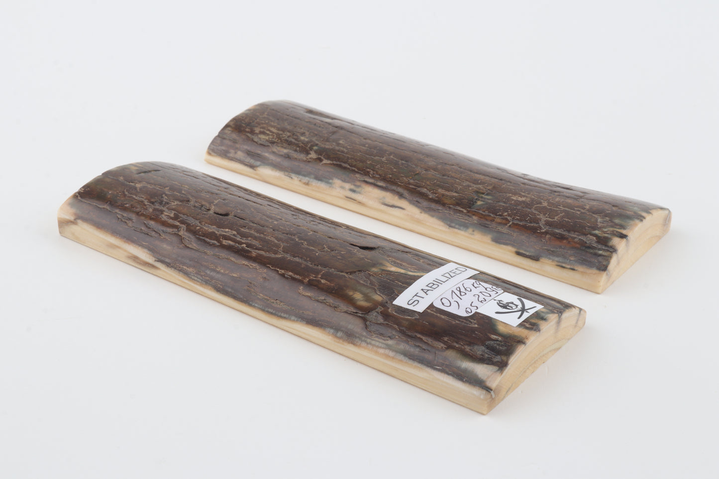 Stabilized mammoth bark scales