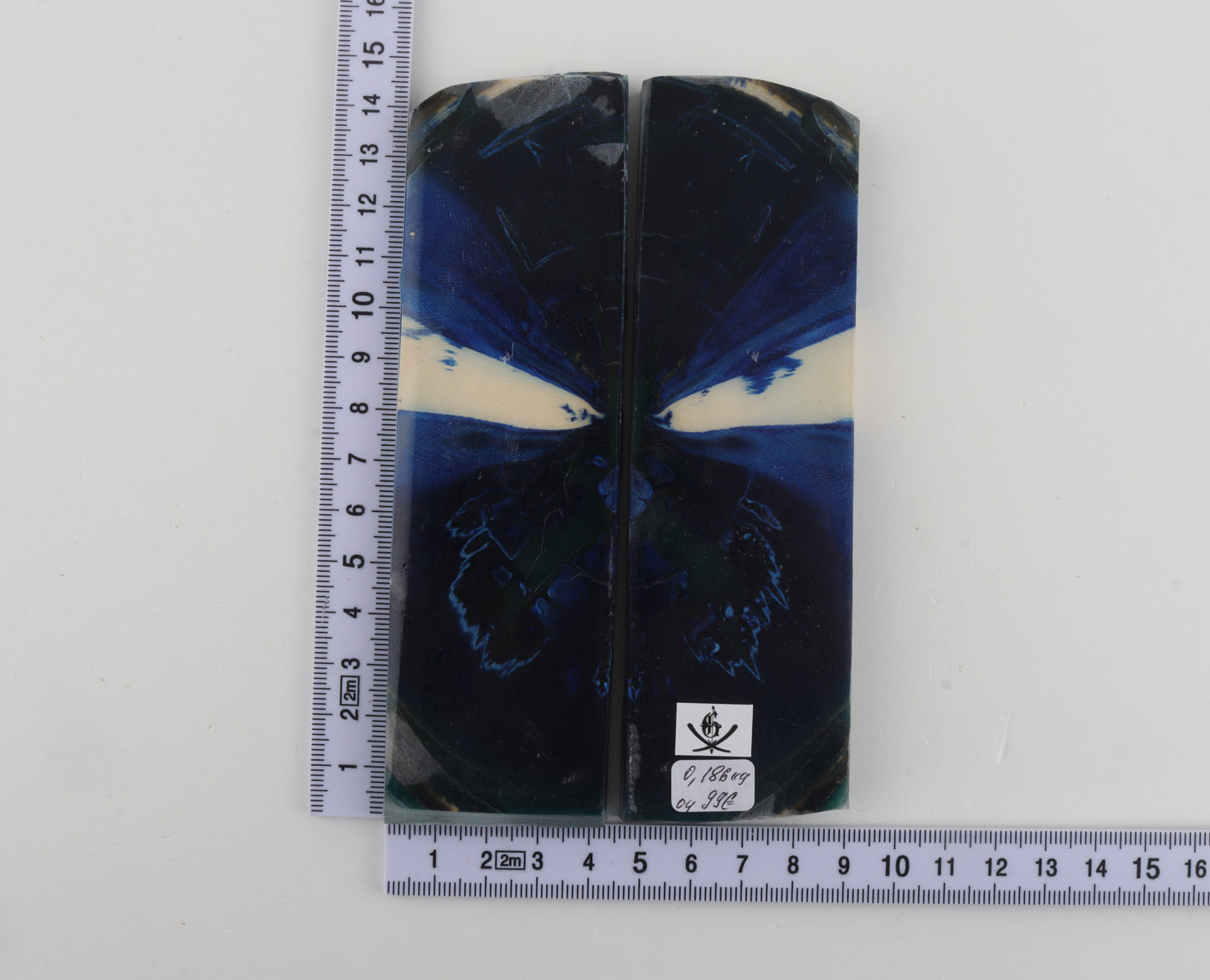 Stabilised mammoth ivory scales