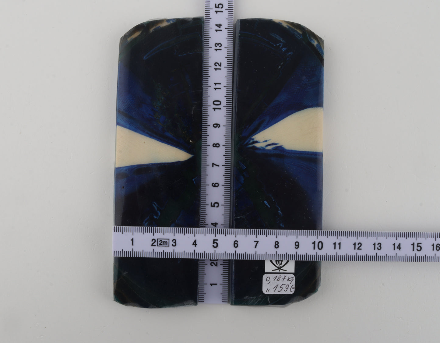 Stabilized mammoth ivory scales