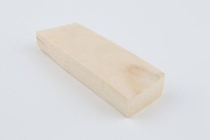 White mammoth ivory segment