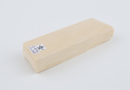 White mammoth ivory segment