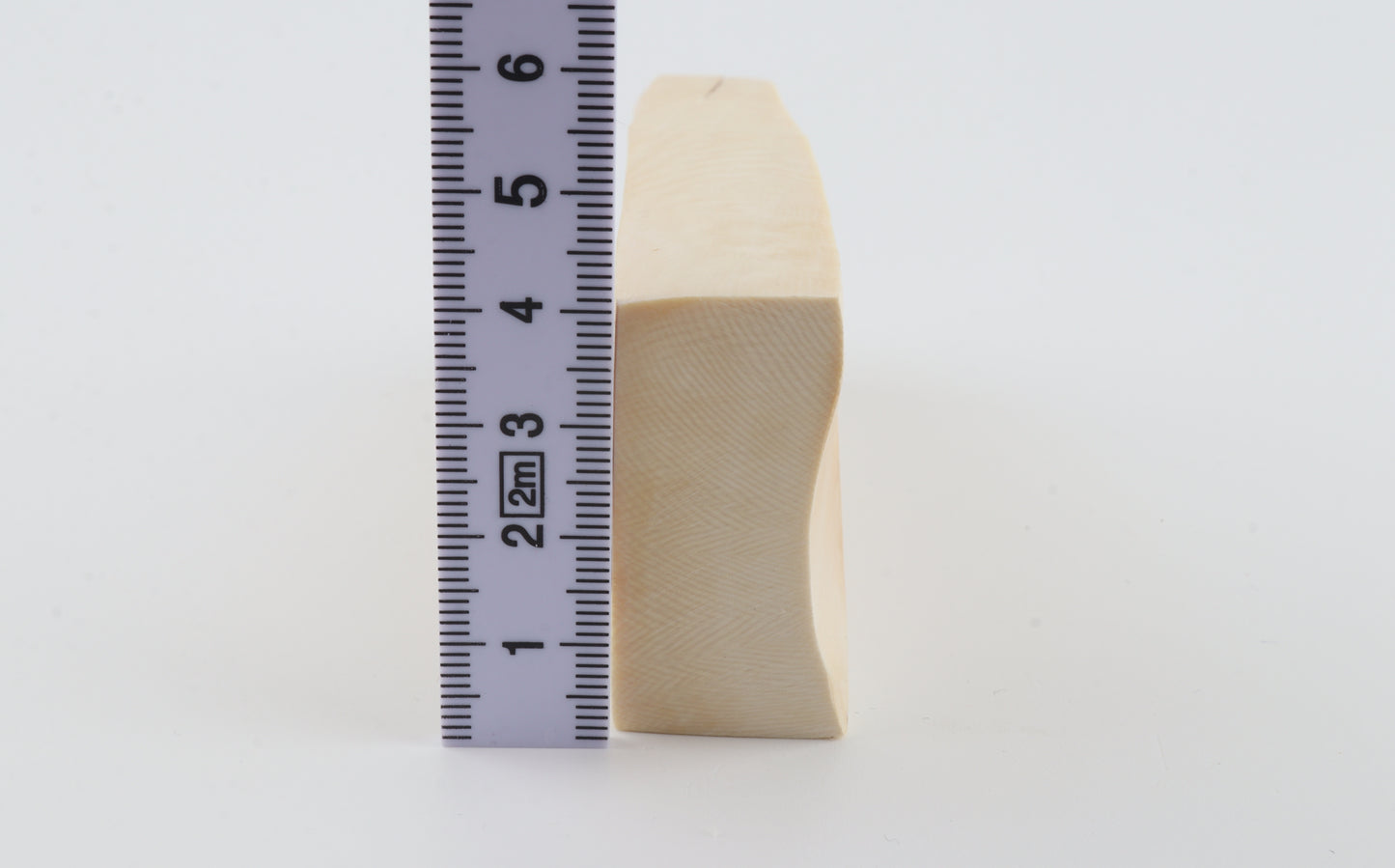 White mammoth ivory segment