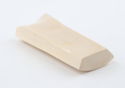 White mammoth ivory segment