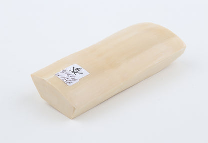 White mammoth ivory segment