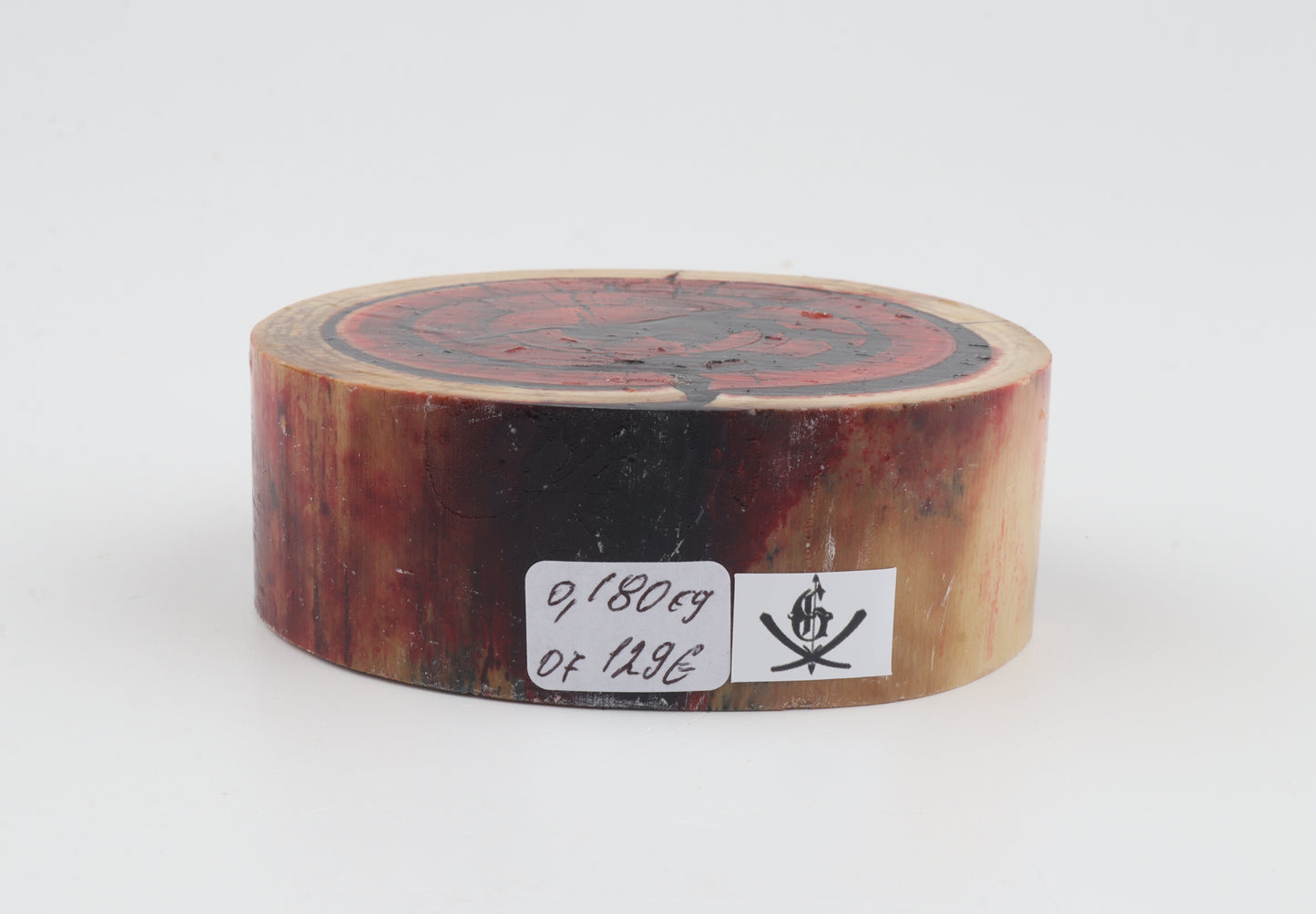 Stabilized mammoth ivory block