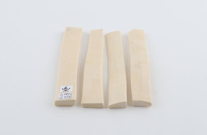 White mammoth ivory segments
