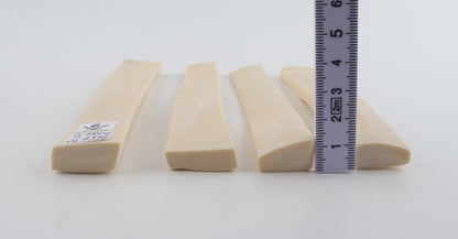 White mammoth ivory segments