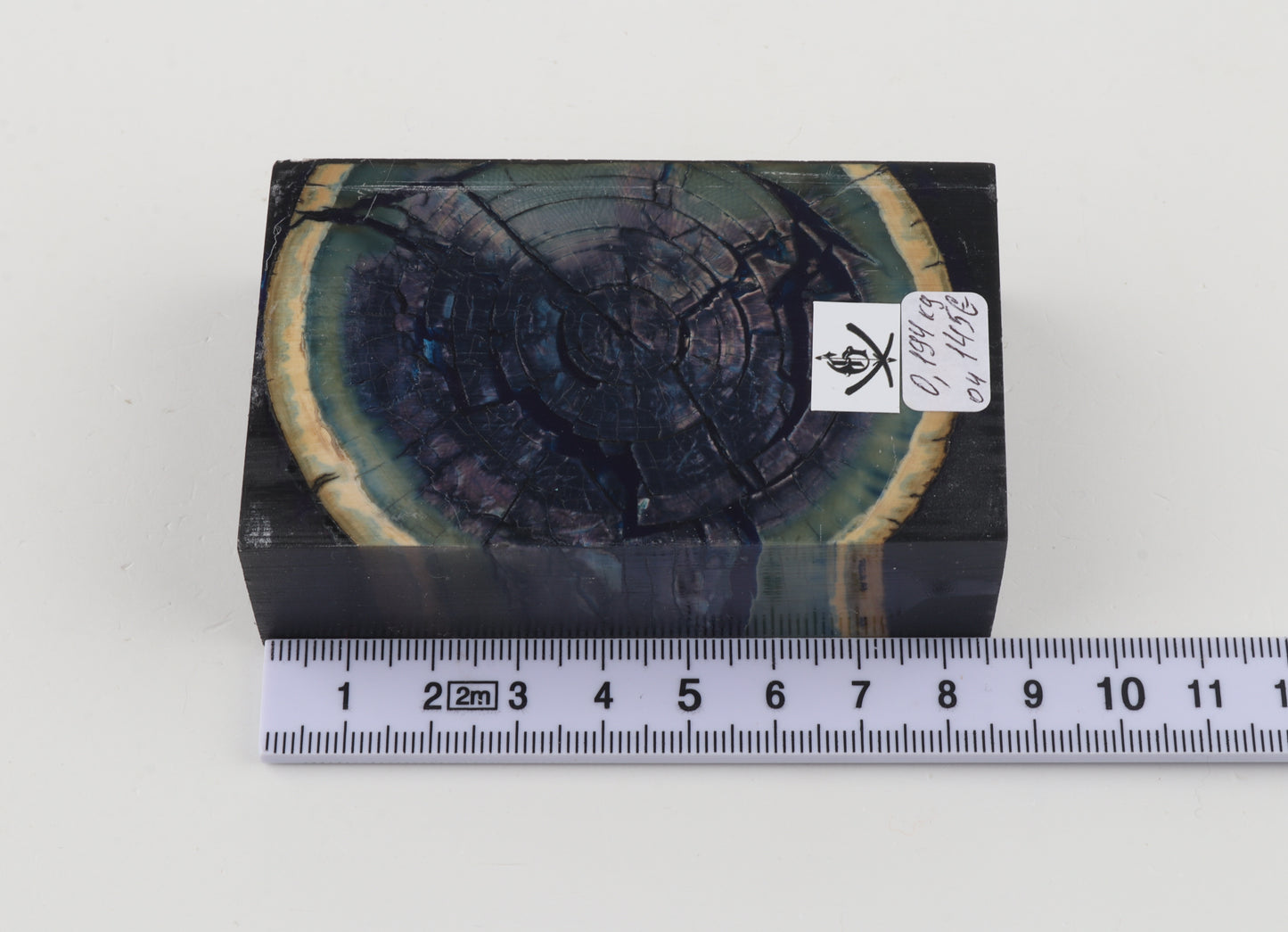 Stabilized mammoth ivory block