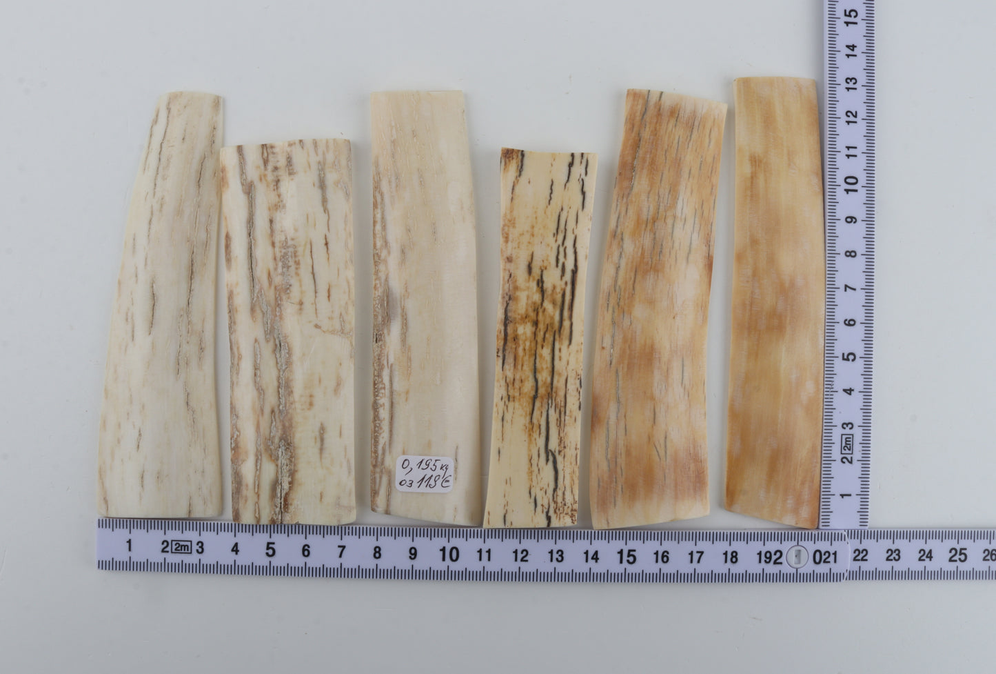 Natural mammoth bark pieces