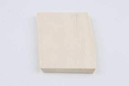White mammoth ivory segment