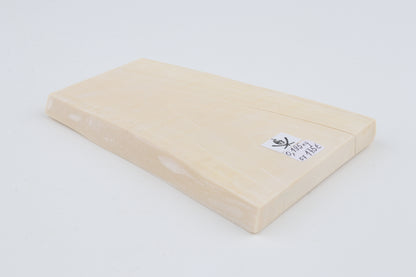 White mammoth ivory segment
