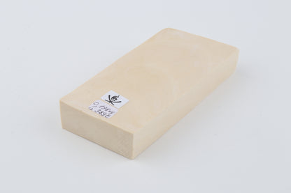 White mammoth ivory segment