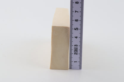 White mammoth ivory segment