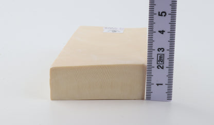 White mammoth ivory segment