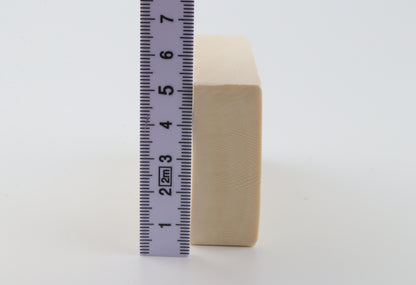 White mammoth ivory segment