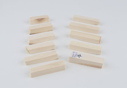 White mammoth ivory segments