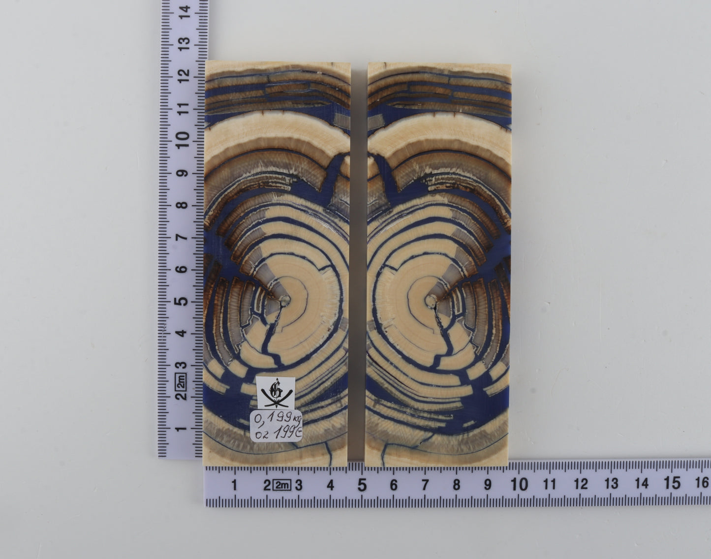 Stabilized mammoth ivory scales