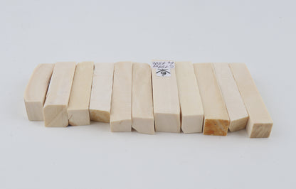 White mammoth ivory segments