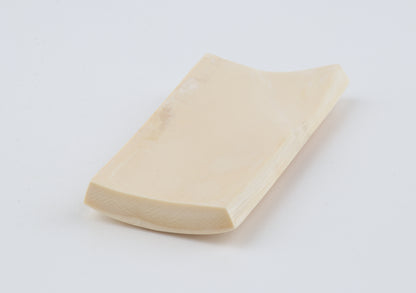 White mammoth ivory piece