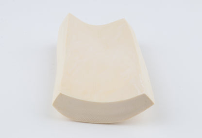 White mammoth ivory segment