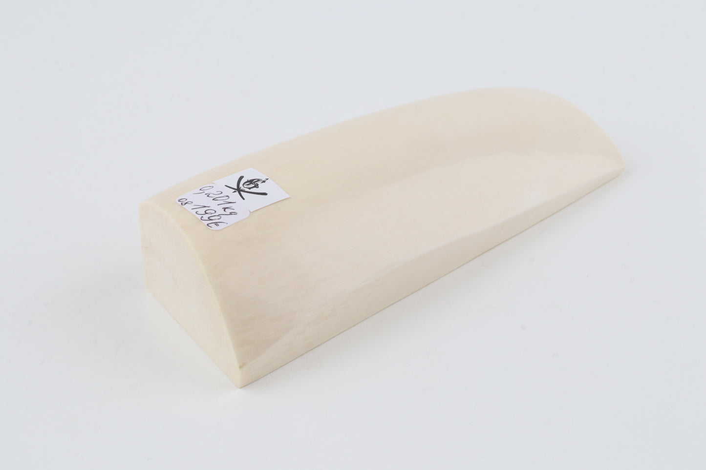 White mammoth ivory segment