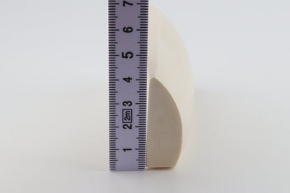 White mammoth ivory segment