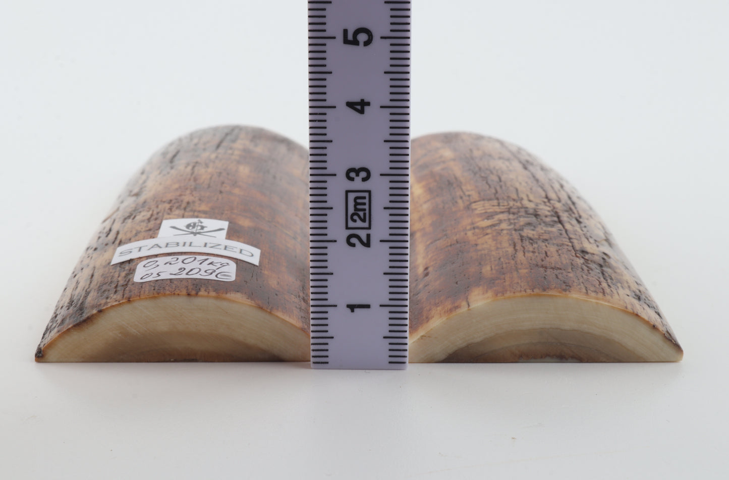 Stabilized mammoth bark scales