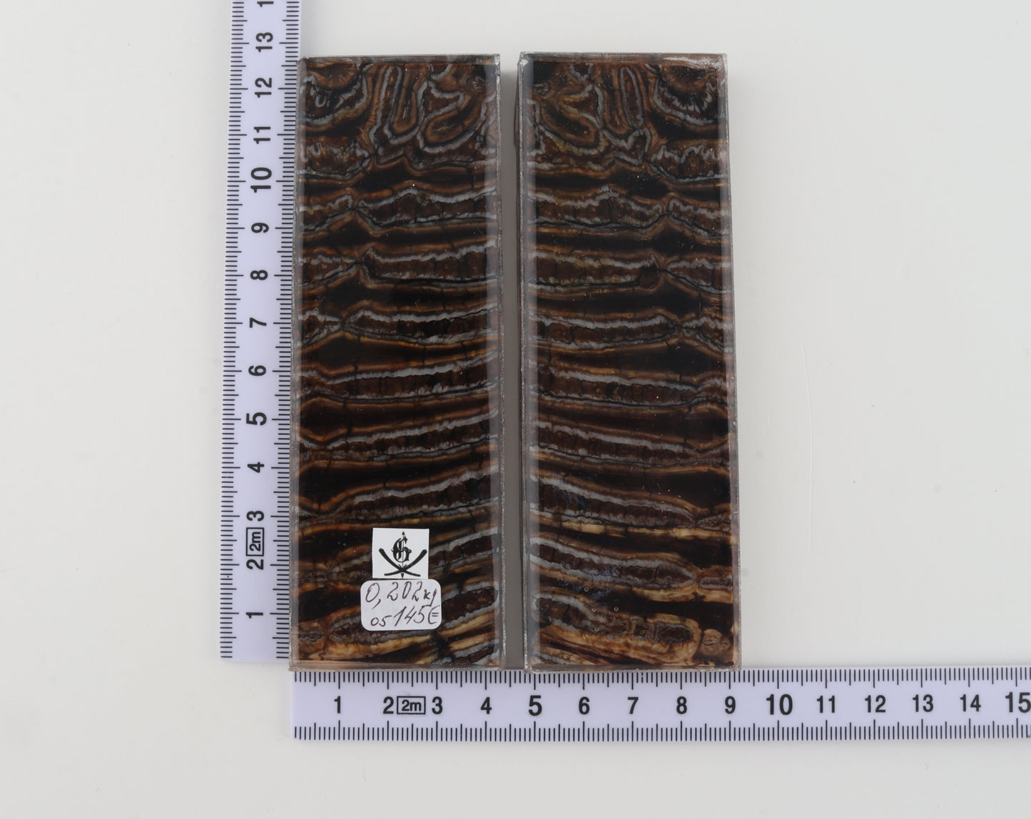 Stabilised mammoth molar scales