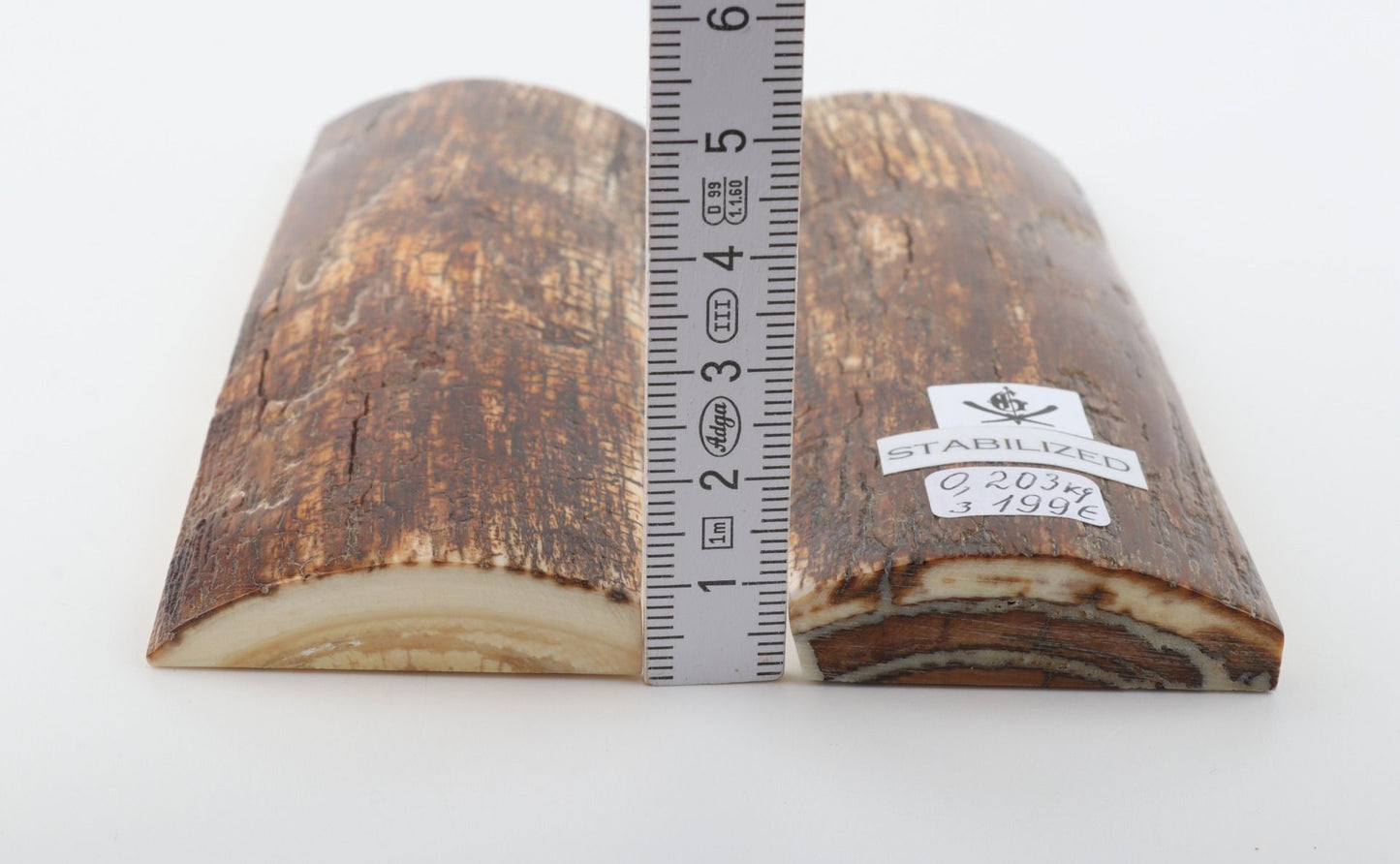 Stabilised mammoth bark scales
