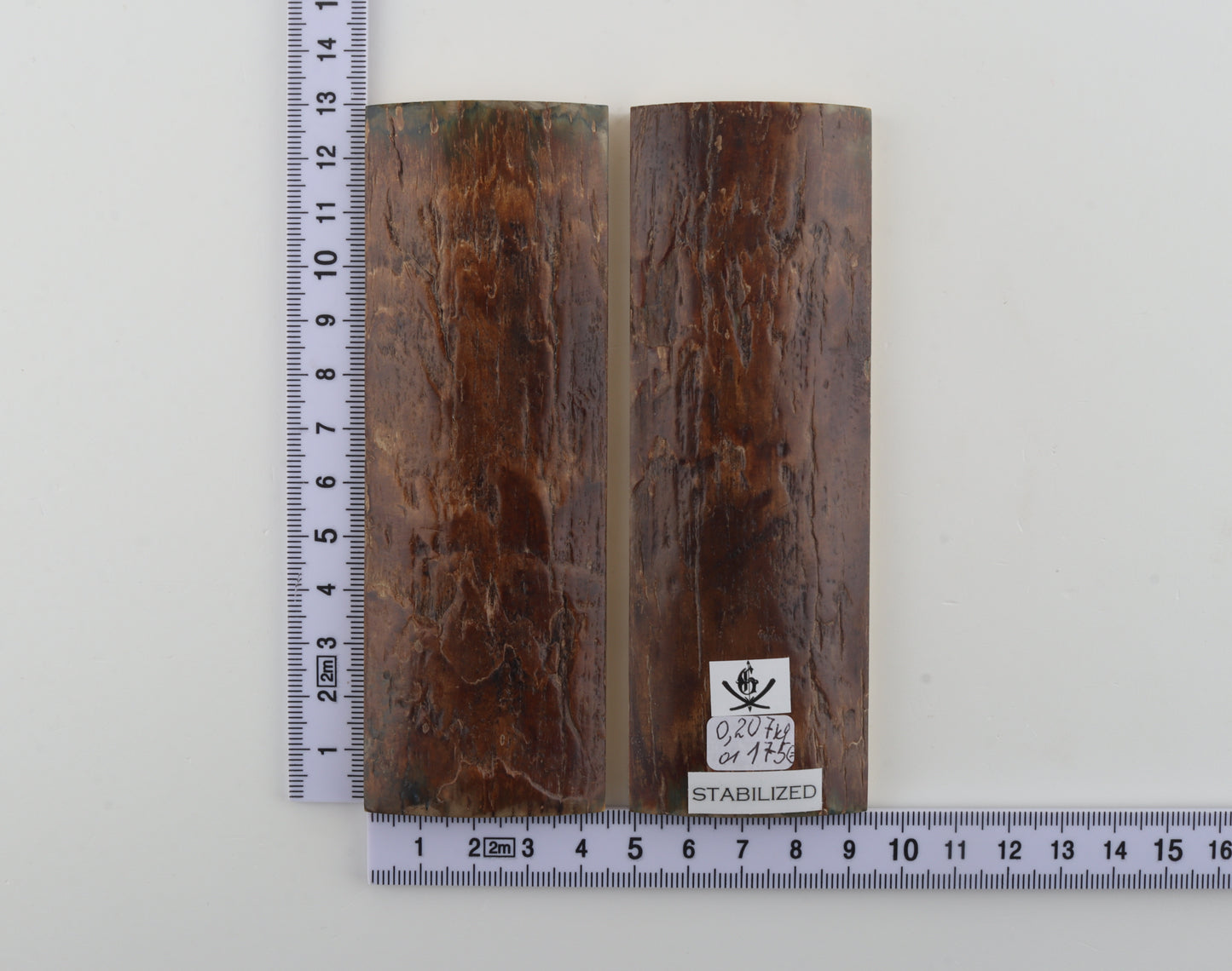 Stabilized mammoth bark scales