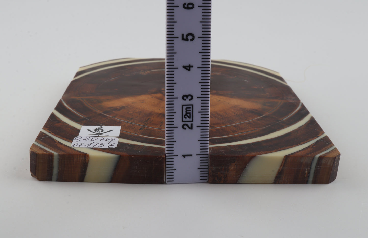 Stabilized mammoth ivory scales
