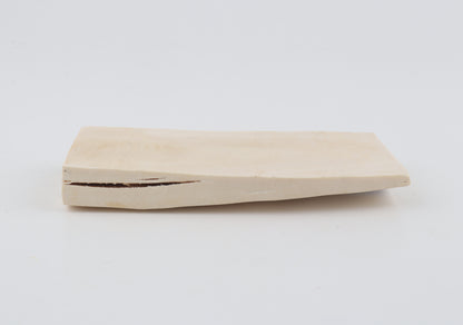 White mammoth ivory piece
