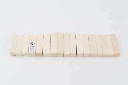 White mammoth ivory segments