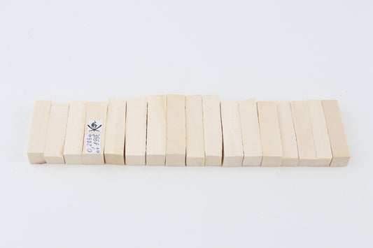 White mammoth ivory segments