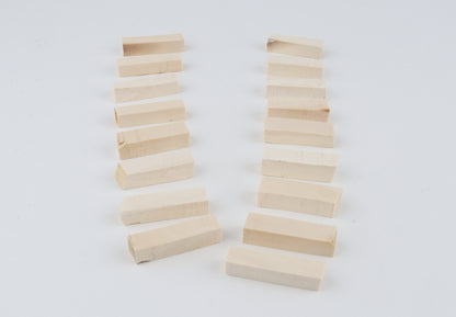 White mammoth ivory segments
