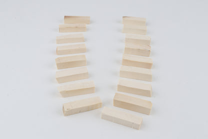 White mammoth ivory segments