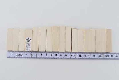 White mammoth ivory segments