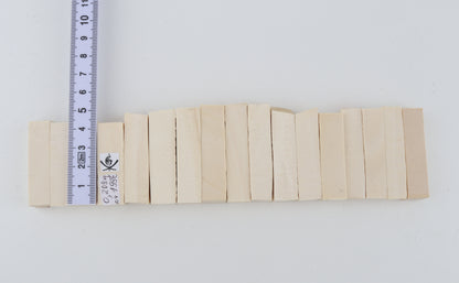 White mammoth ivory segments