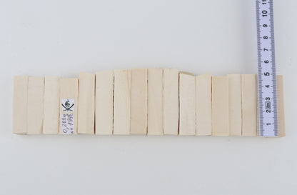 White mammoth ivory segments