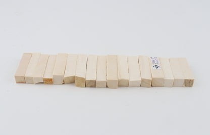 White mammoth ivory segments