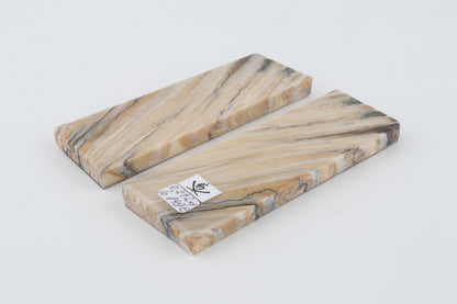 Stabilized mammoth molar scales
