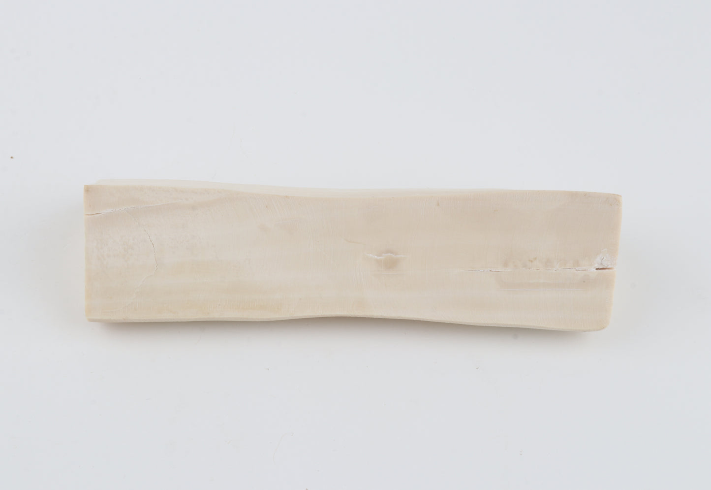 Natural white mammoth ivory piece