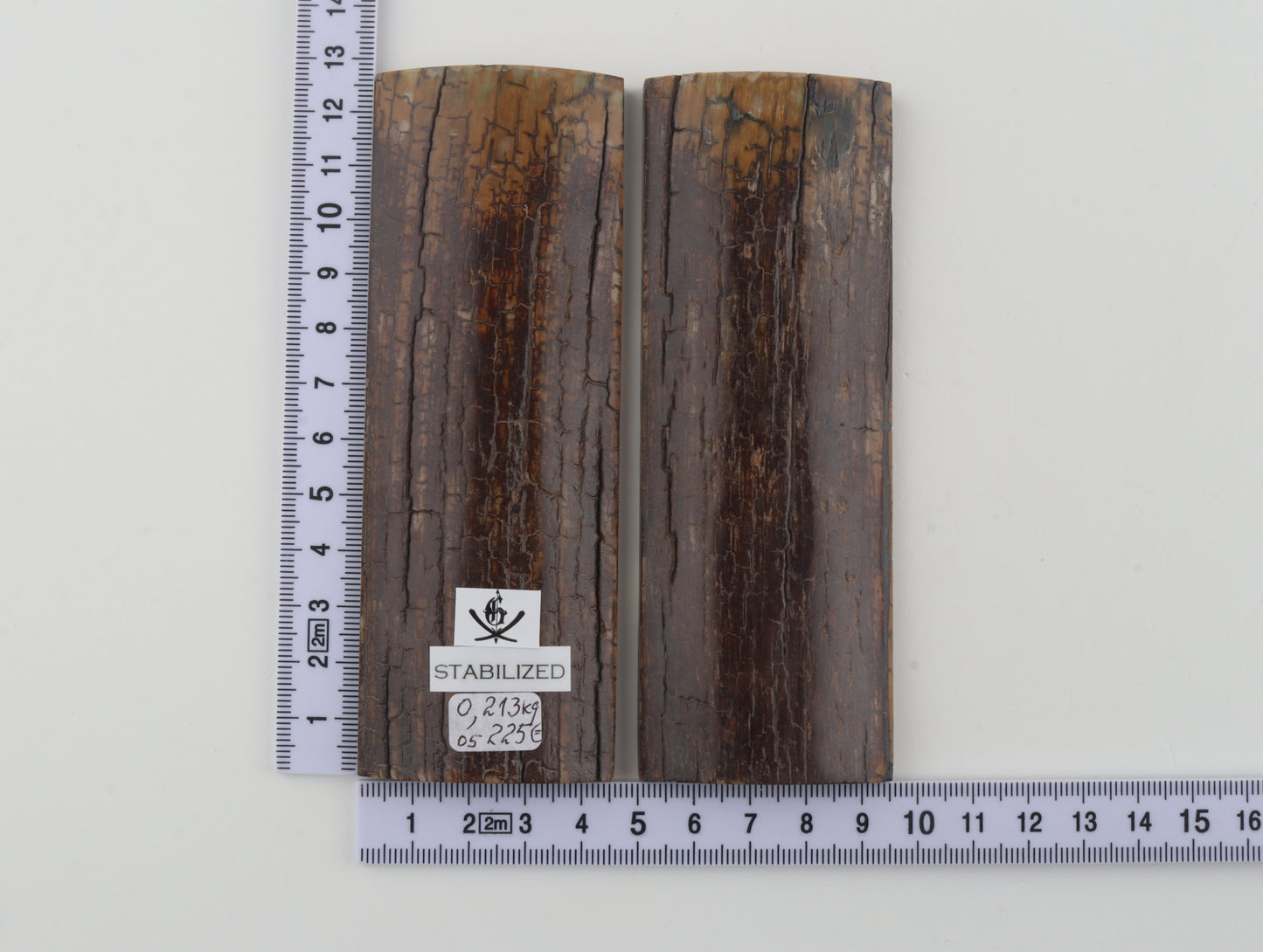 Stabilized mammoth bark scales