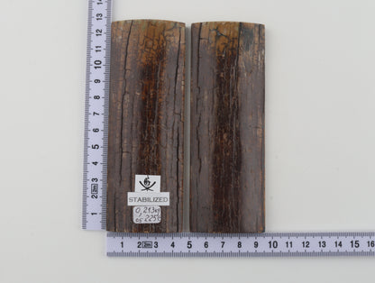 Stabilized mammoth bark scales