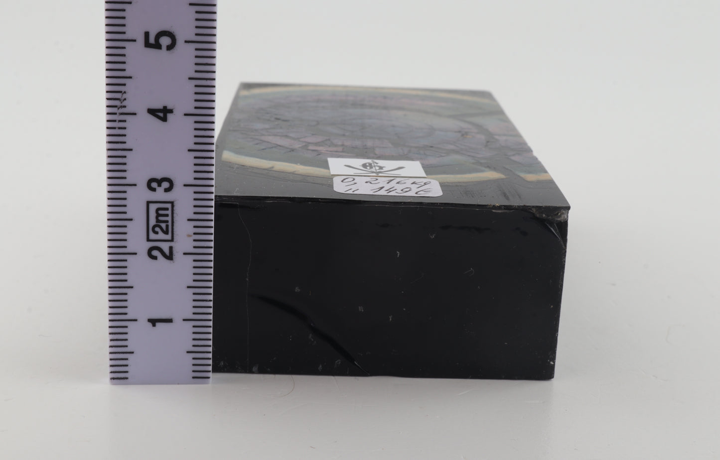 Stabilised mammoth ivory block