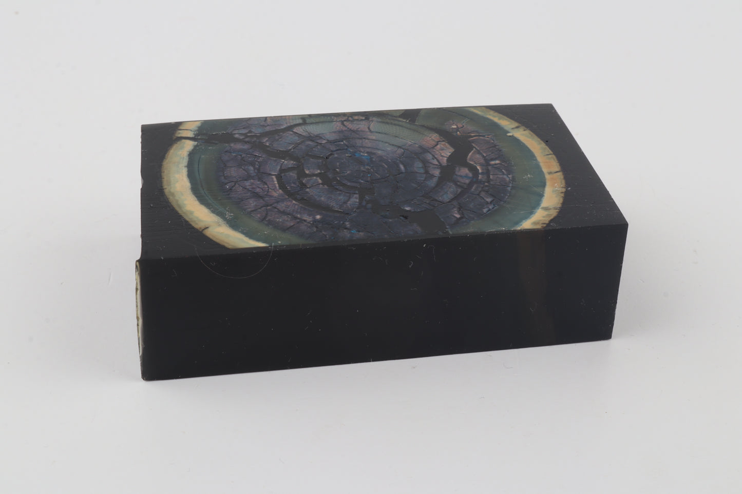 Stabilised mammoth ivory block