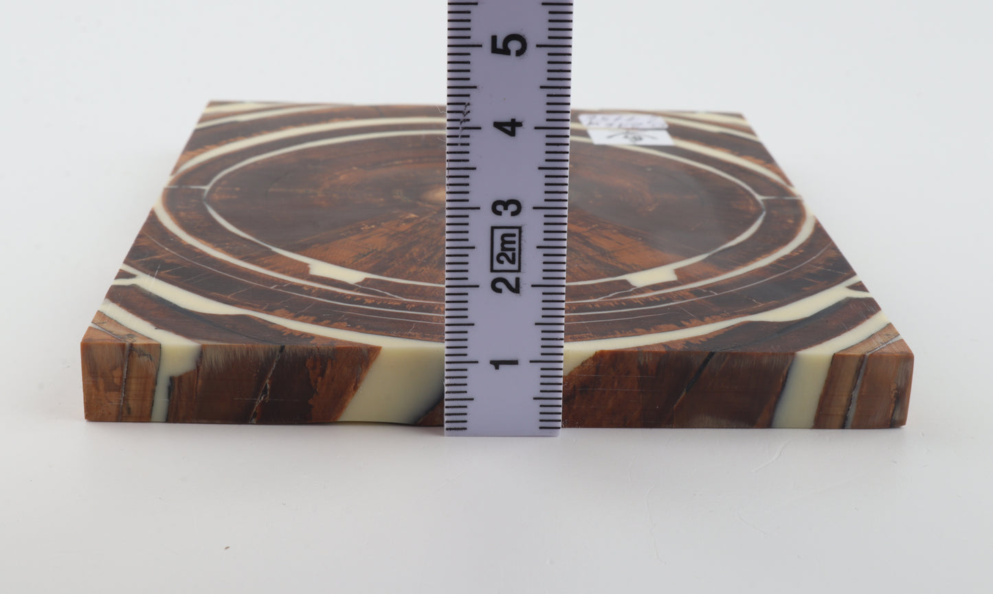 Stabilized mammoth ivory scales