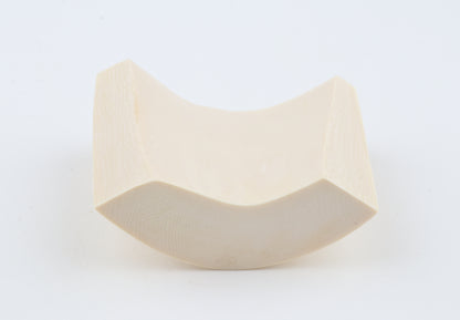 White mammoth ivory segment
